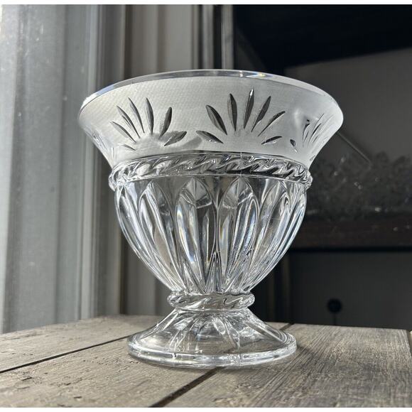 Cristal D'Arques Crystal Serving Bowl Carthage Vintage Candy Dish 6” Tall France - Picture 1 of 14